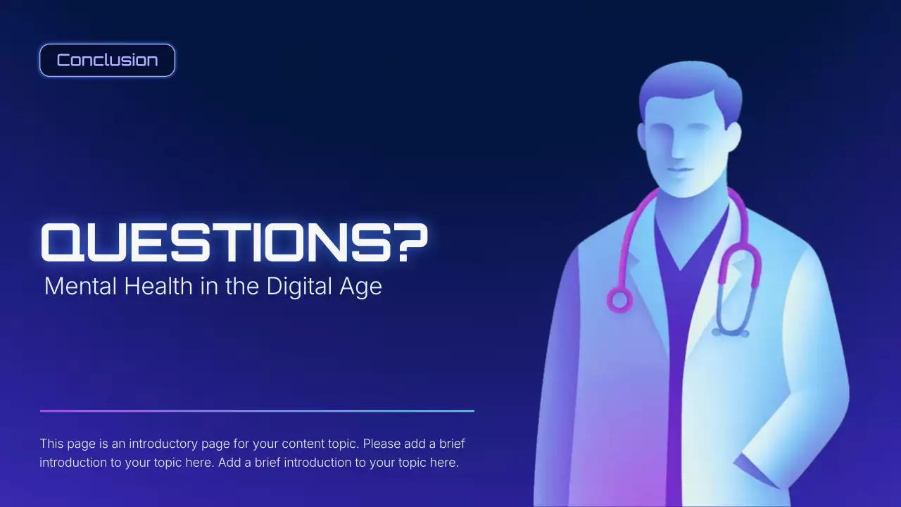 Purple Modern Mental Health Lecture Presentation