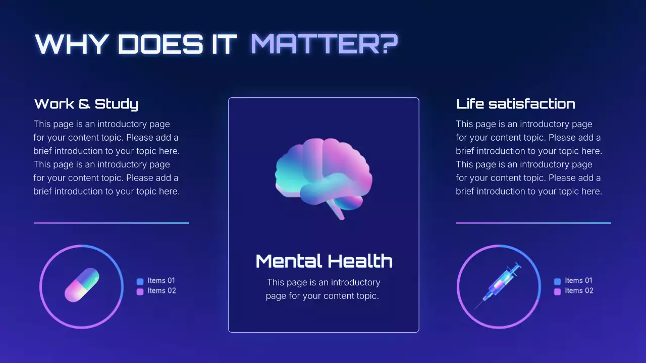 Purple Modern Mental Health Lecture Presentation