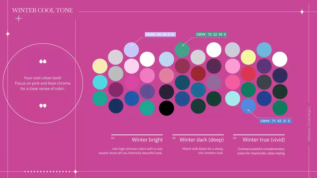 Rainbow Elegant Color Guide Planner Presentation