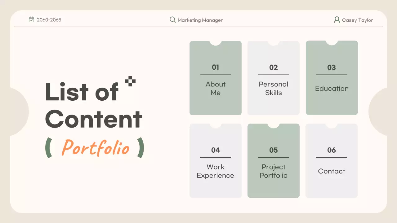 Green Modern Portfolio Presentation