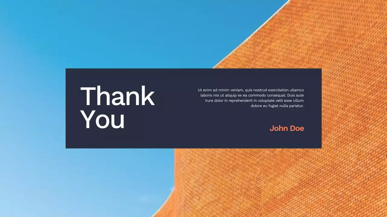 Orange Modern Portfolio Presentation