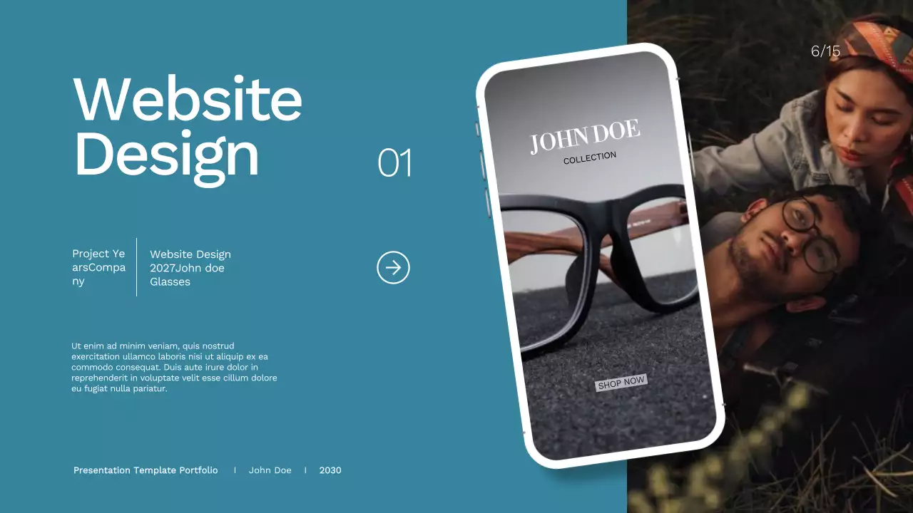 Orange Modern Portfolio Presentation