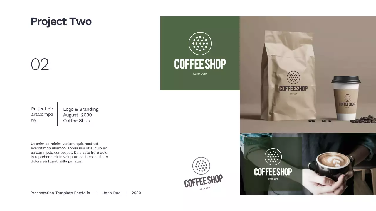 Orange Modern Portfolio Presentation