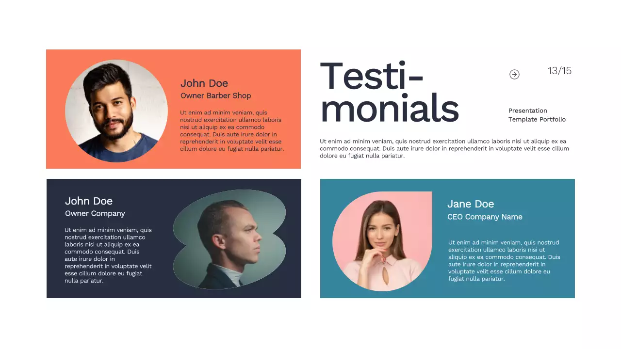 Orange Modern Portfolio Presentation