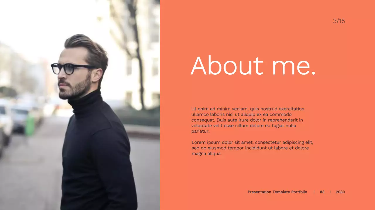 Orange Modern Portfolio Presentation