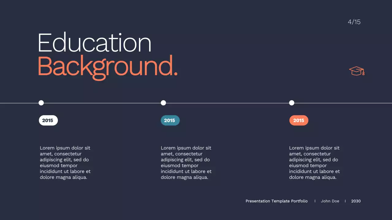 Orange Modern Portfolio Presentation