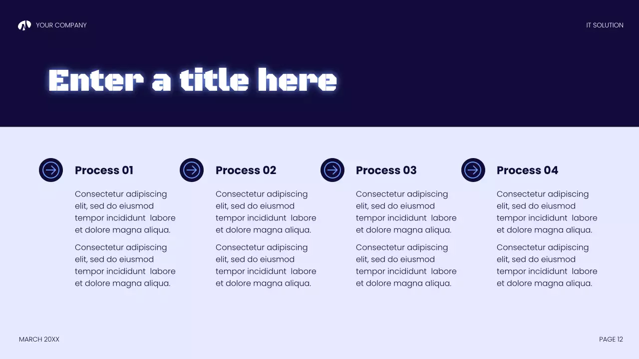 blue modern technology presentation