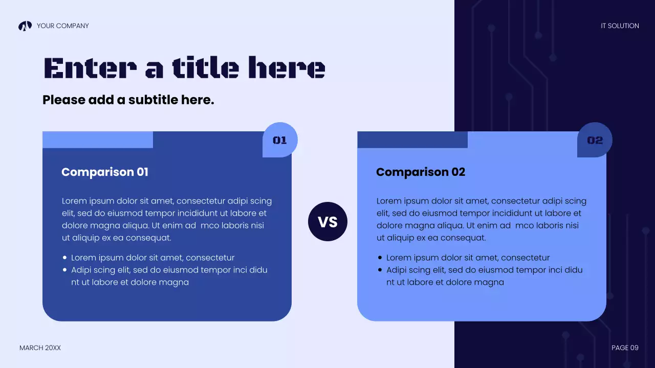 blue modern technology presentation