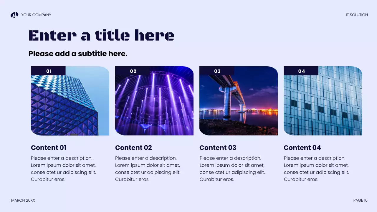 blue modern technology presentation