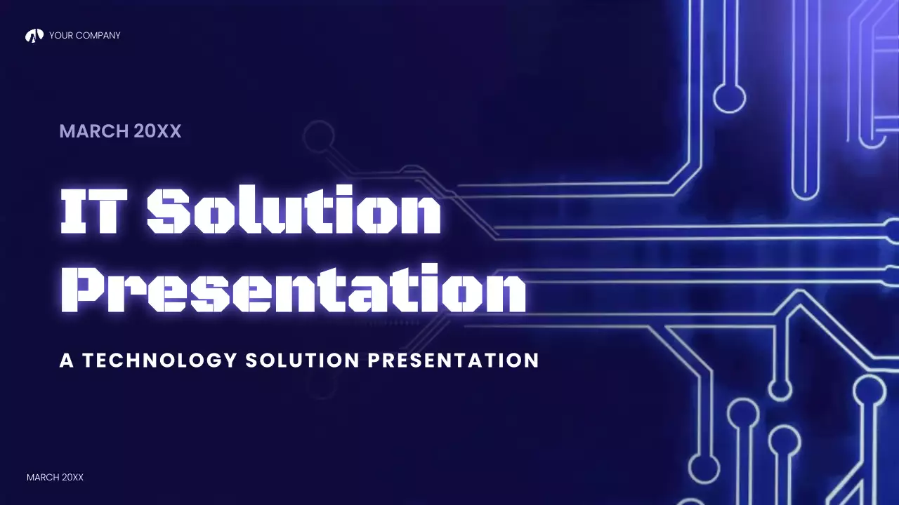 blue modern technology presentation