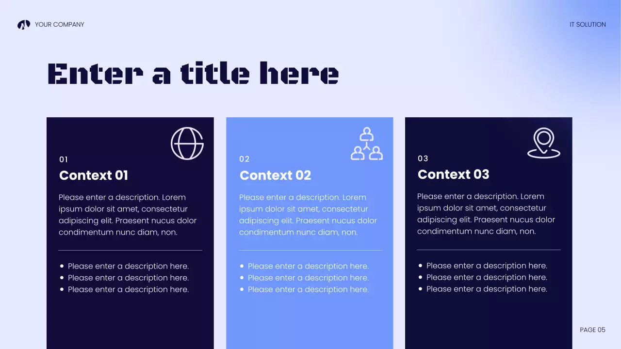 blue modern technology presentation