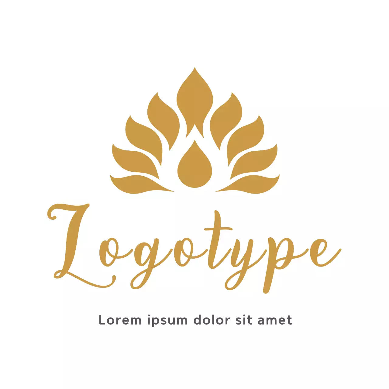 Gold Elegant Design Logo