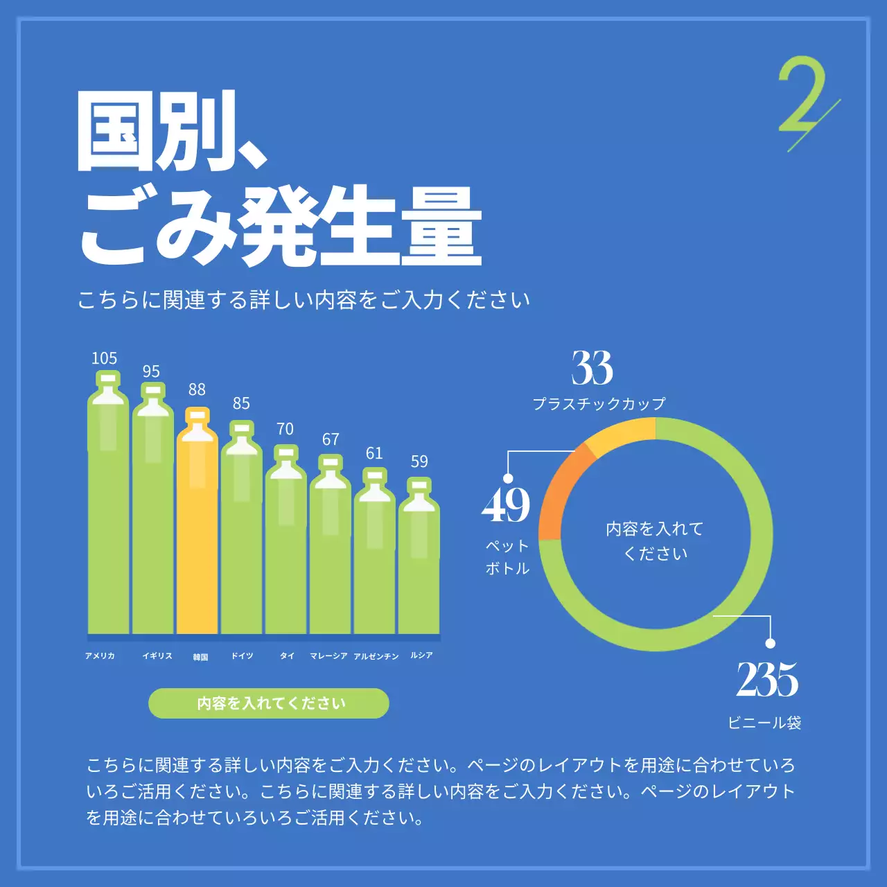 青 シンプル 環境 ポスター