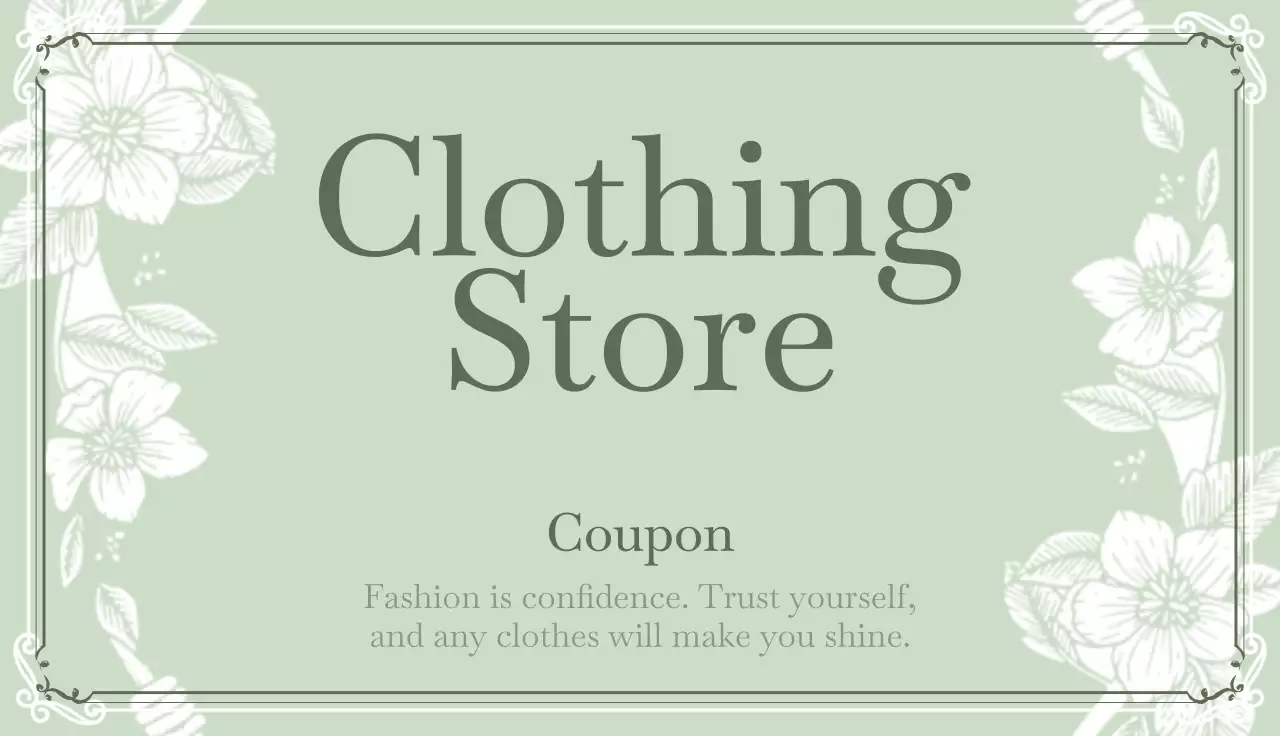 黄緑色の高級なスタンプカード