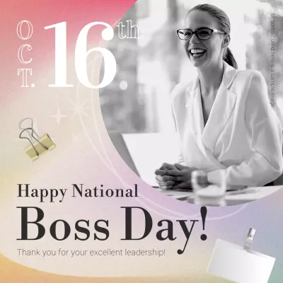 rainbow elegant boss celebration invitation