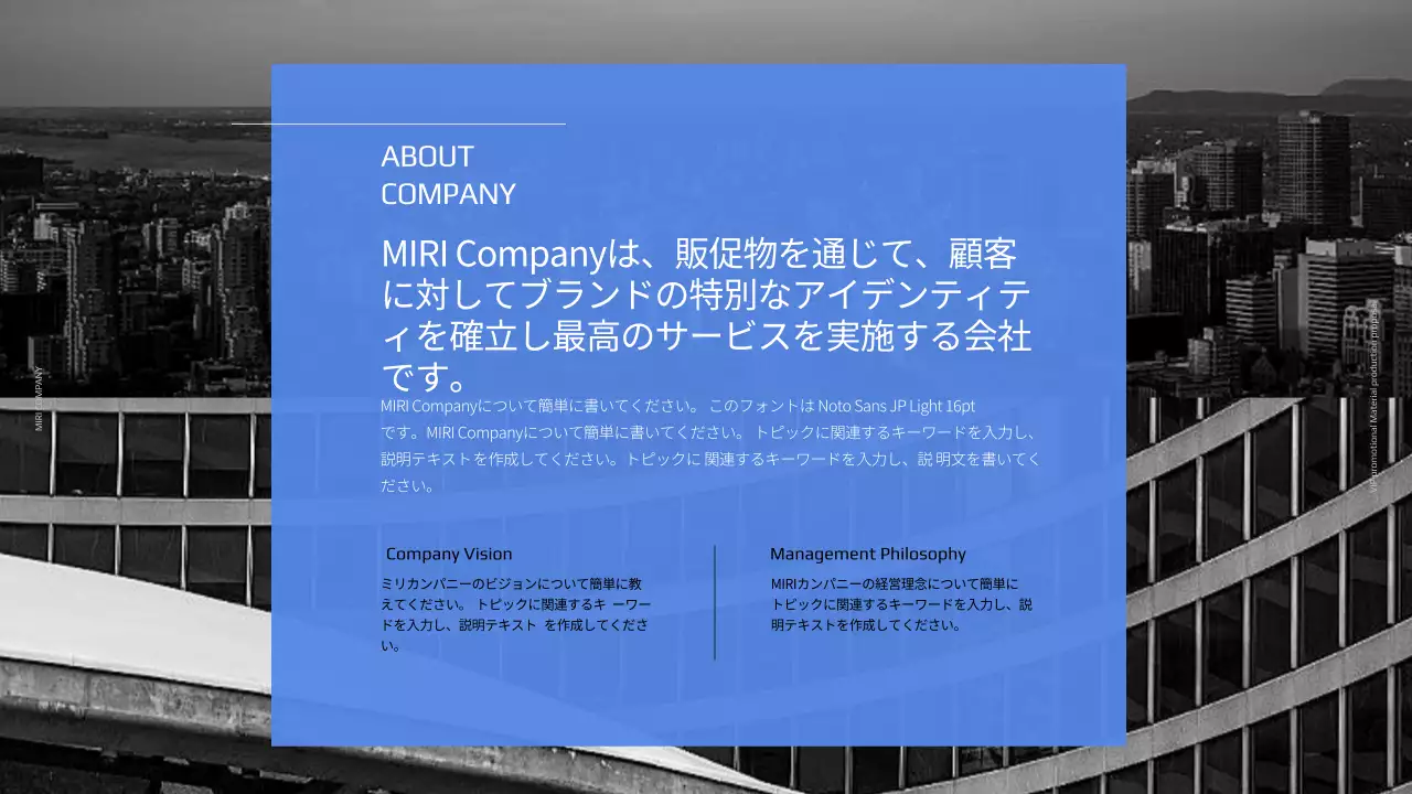 ブルートーンのVIP販促物制作提案書