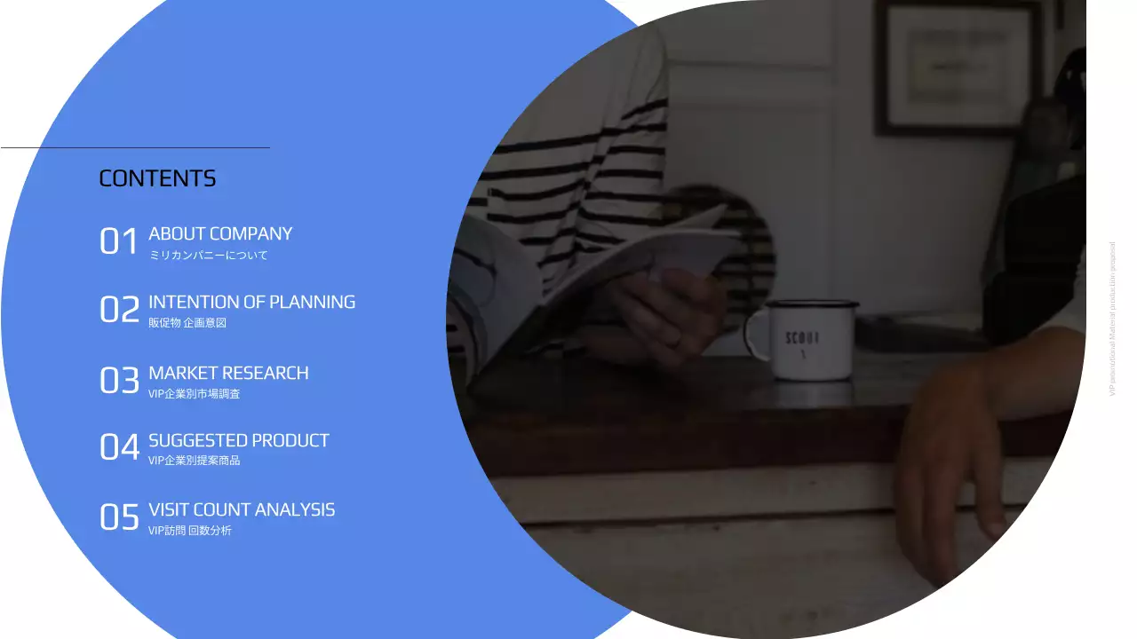 ブルートーンのVIP販促物制作提案書