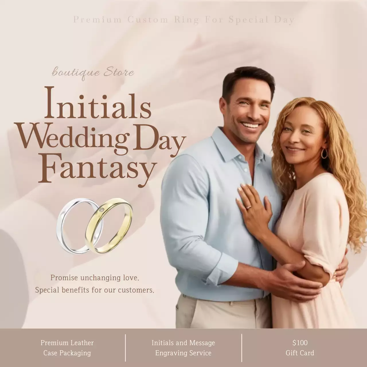 Beige Elegant Wedding Promotion Instagram Post