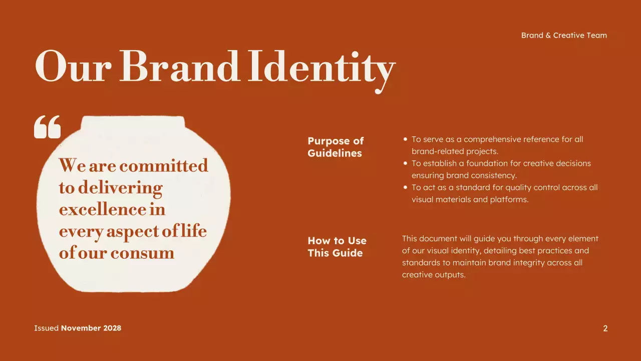 Green Minimal Brand Guideline Presentation