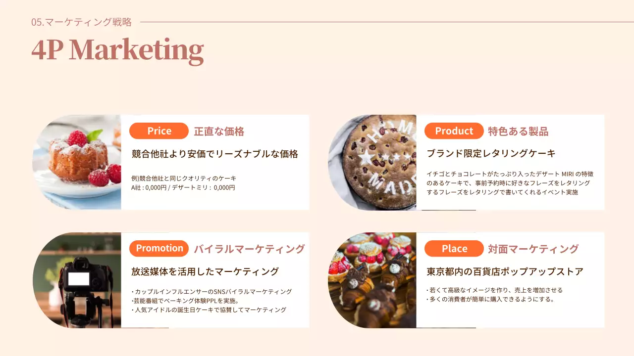 茶色 シンプル バレンタイン 企画書 プレゼンテーション