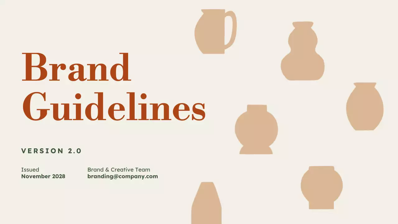 Green Minimal Brand Guideline Presentation