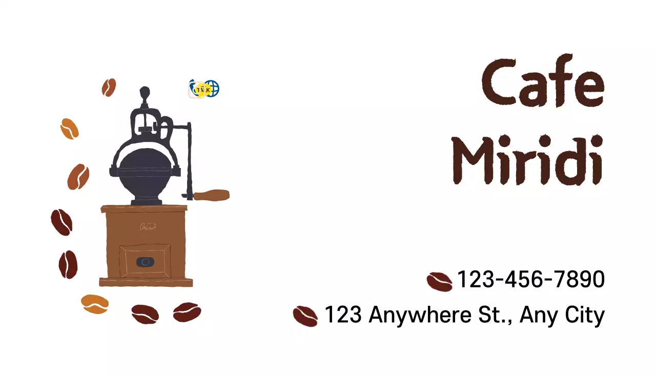 Brown Vintage Coffee Business Card