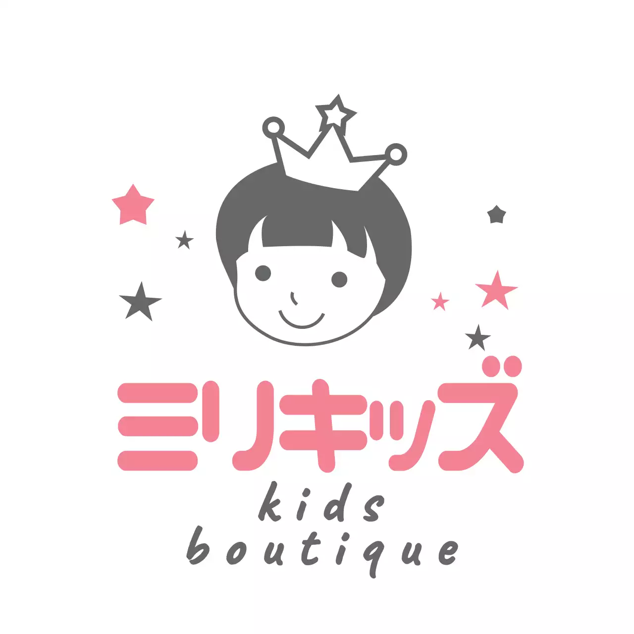 ピンク かわいい 子供 ロゴ