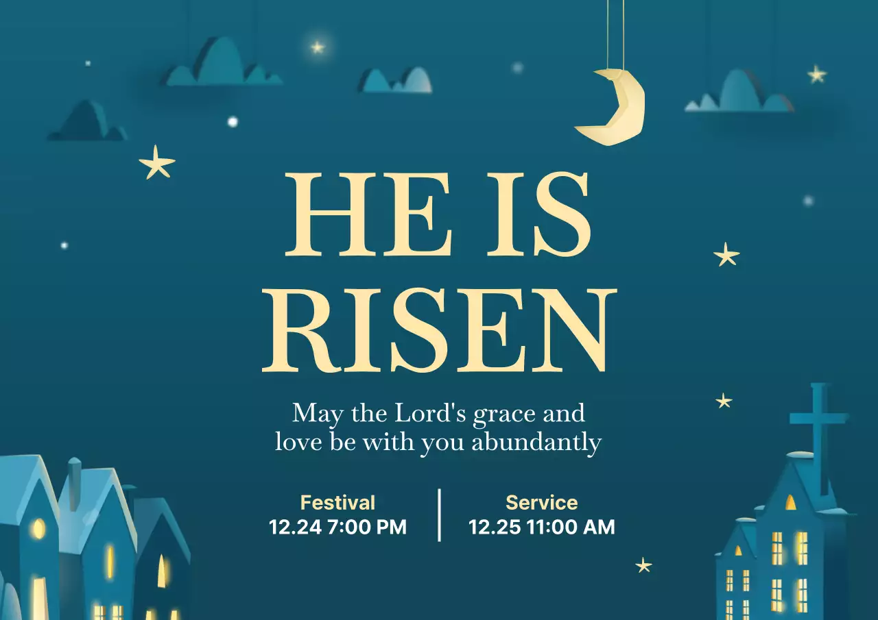 Poster Pengumuman Festival Tradisional Biru