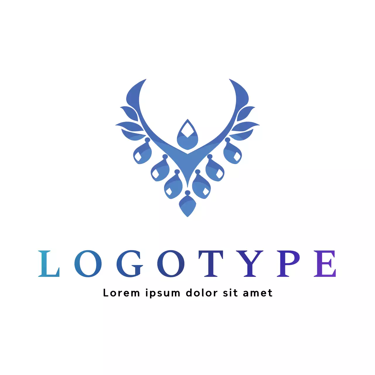 Blue Abstract Design Logo