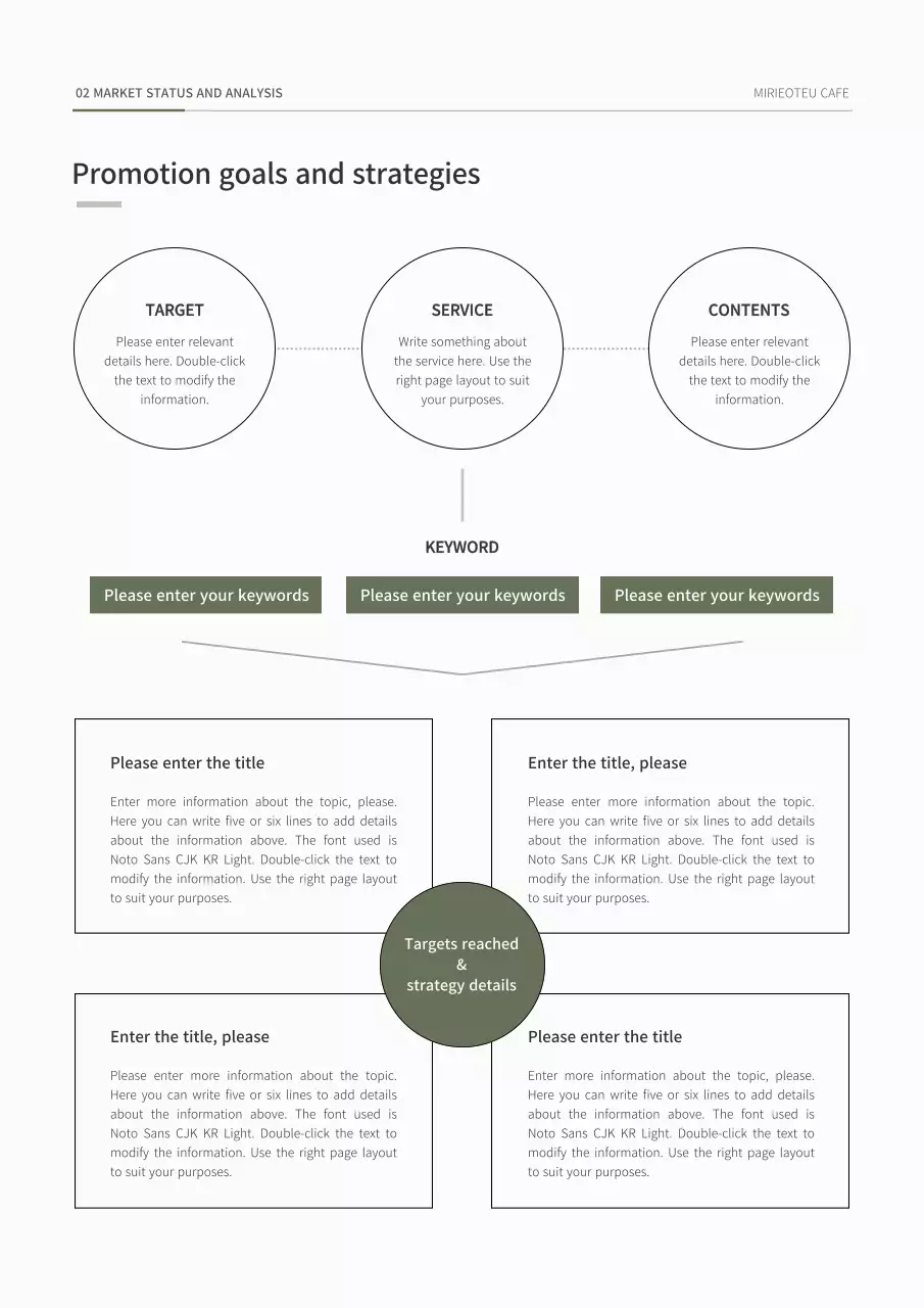 Simple diagonal concept business plan in green color