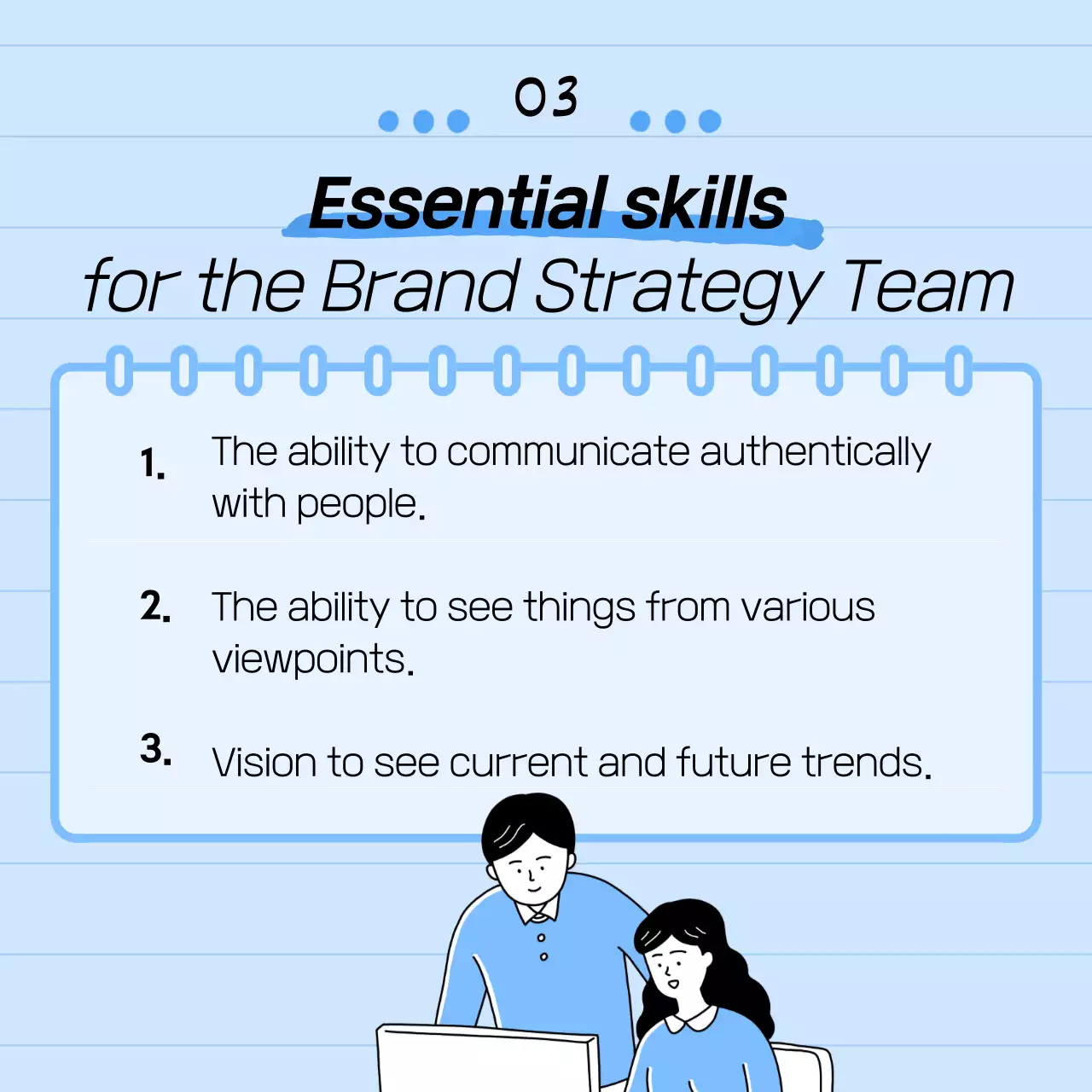 Team introduction with blue illustration theme CardNews