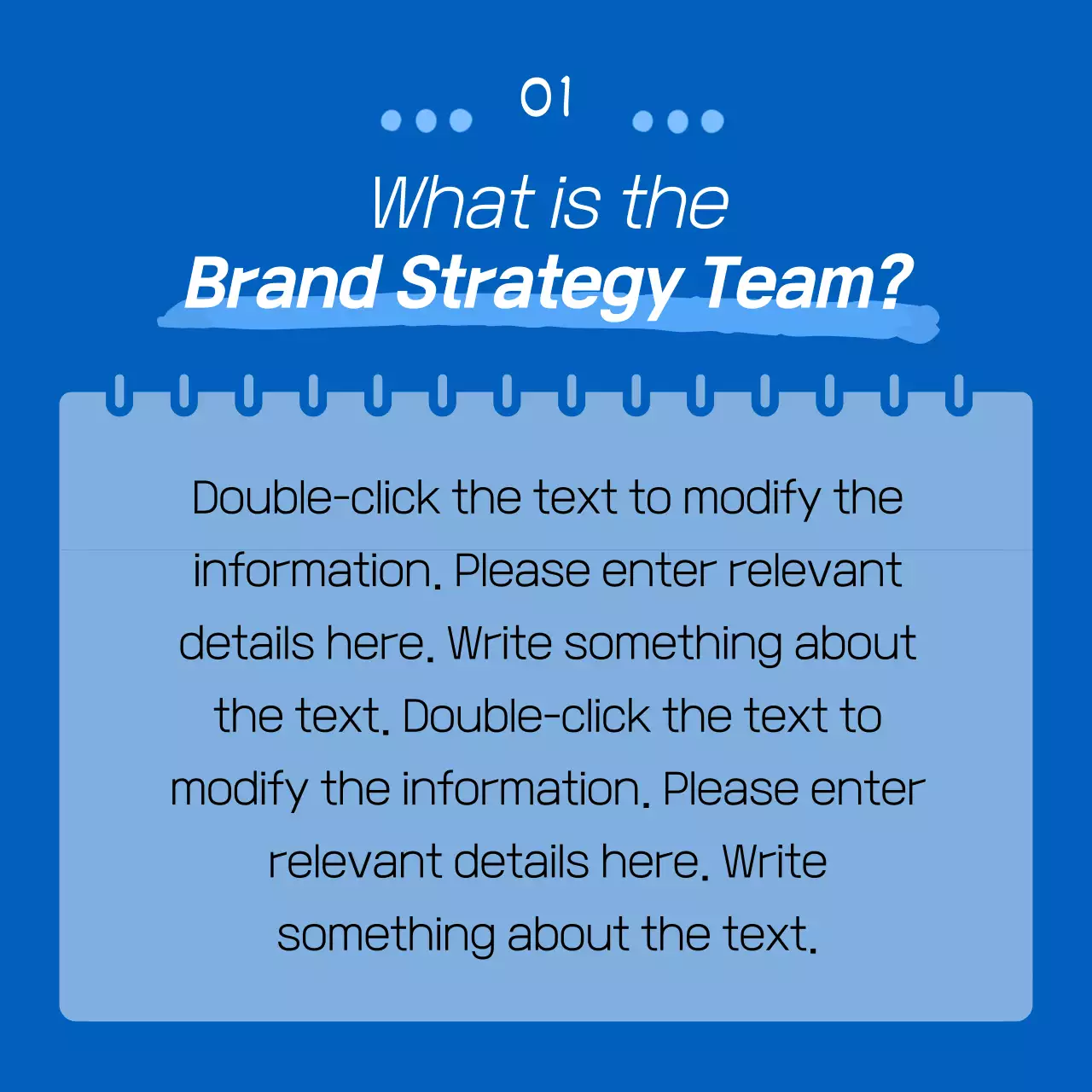 Team introduction with blue illustration theme CardNews