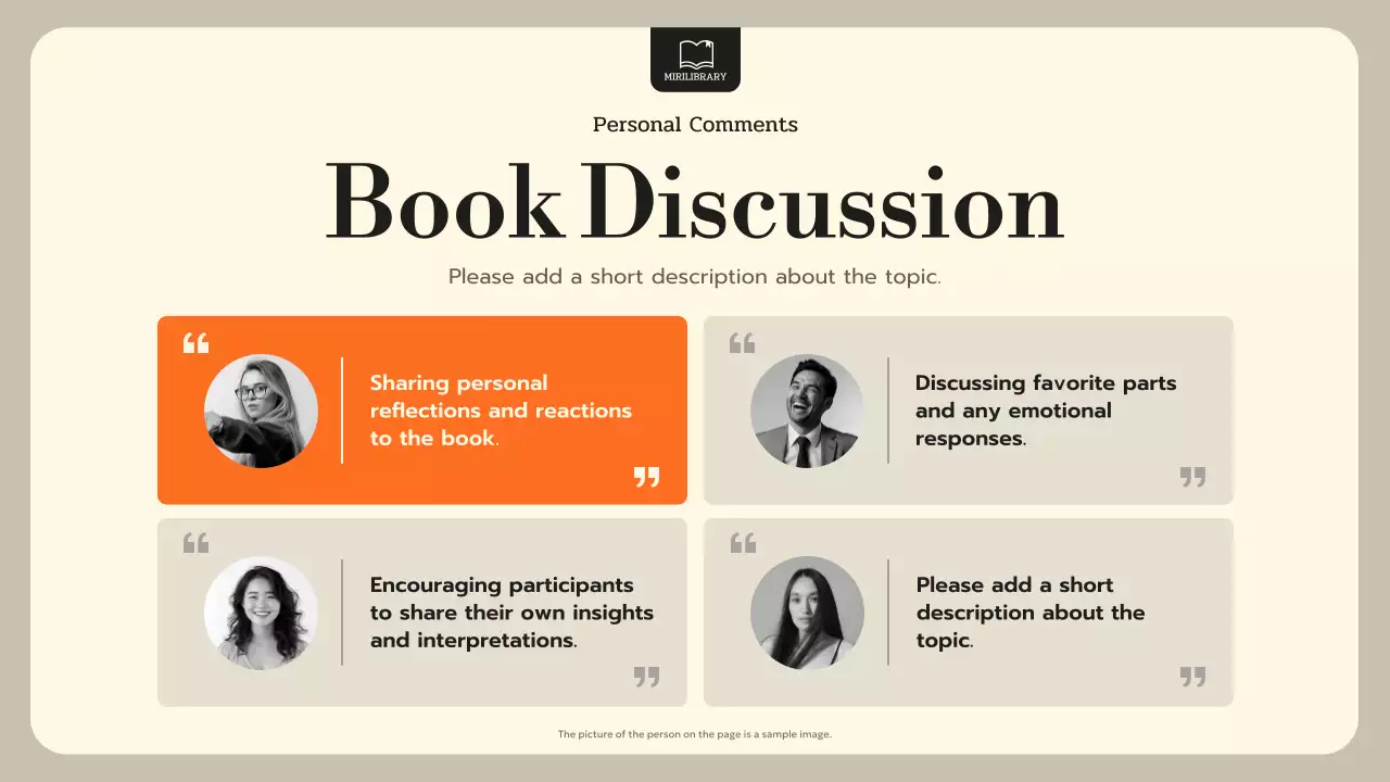 Beige Simple Reading Agenda Presentation