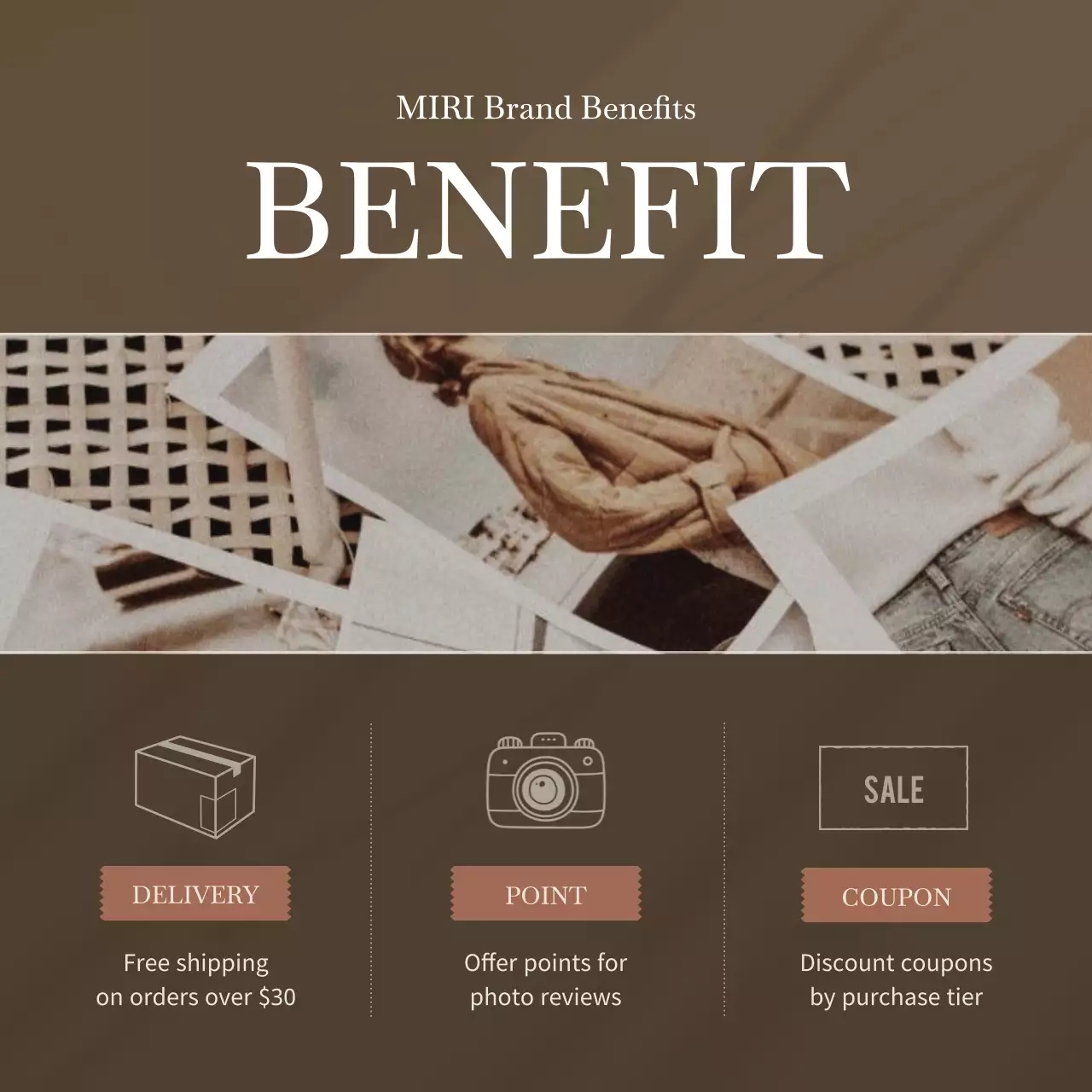 Brown Elegant Brand Promotion Instagram Carousel