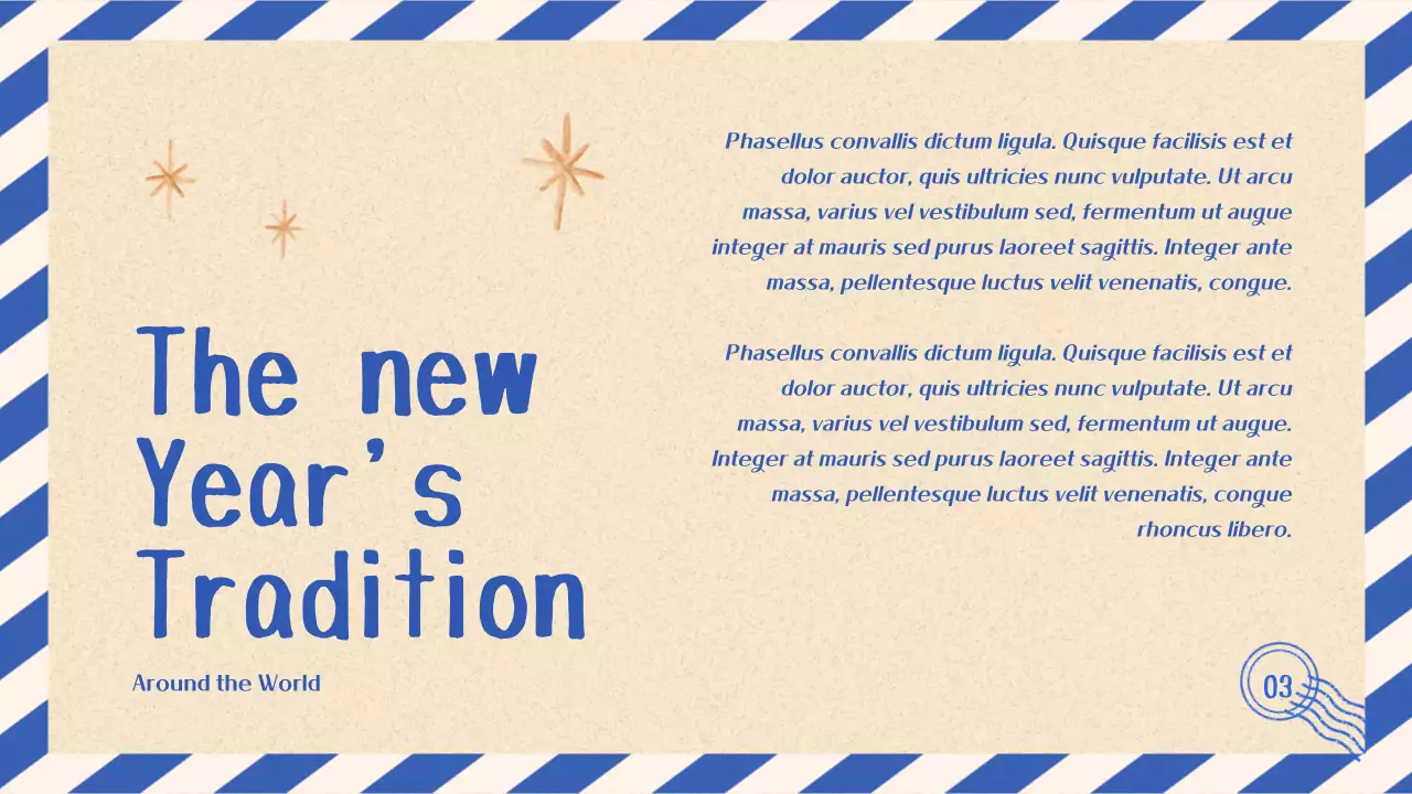 베이지색 심플한 새해카드 프레젠테이션