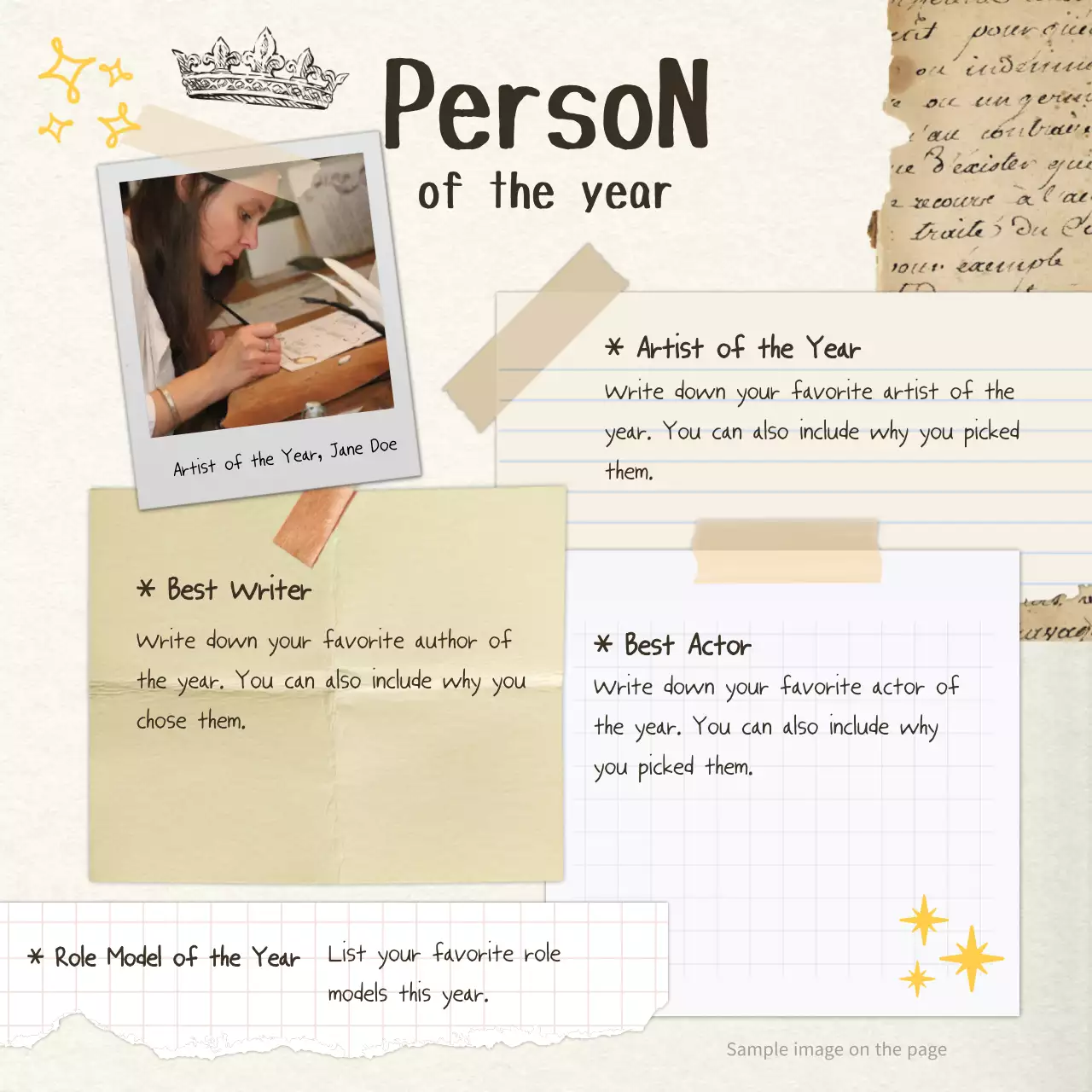 Yellow Vintage Memories Diary Instagram Carousel