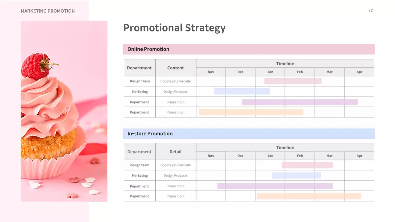 Pink Elegant Cafe Plan Presentation
