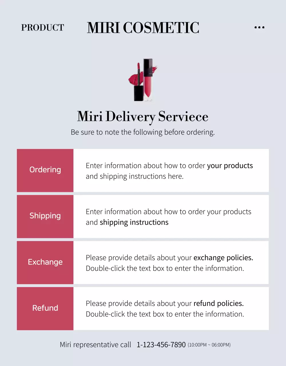 Pink Elegant Cosmetic Promotion Poster