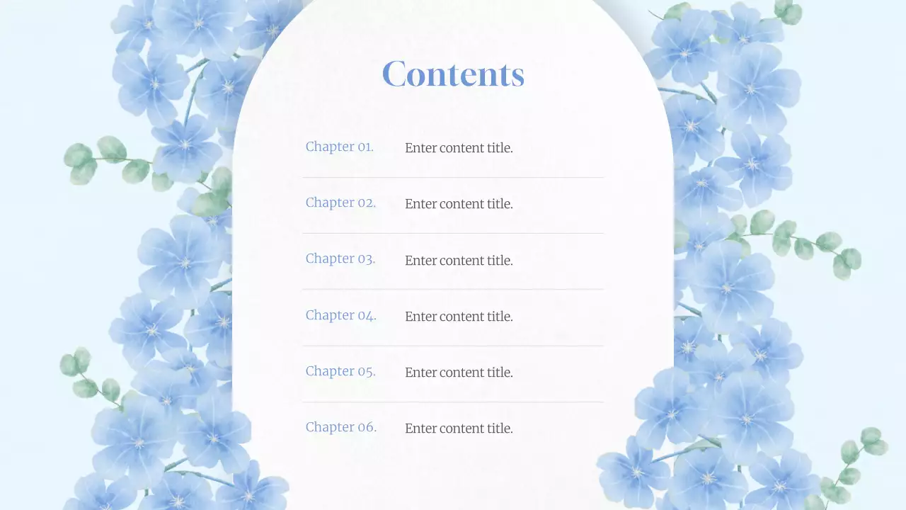 Blue Elegant Summer Presentation