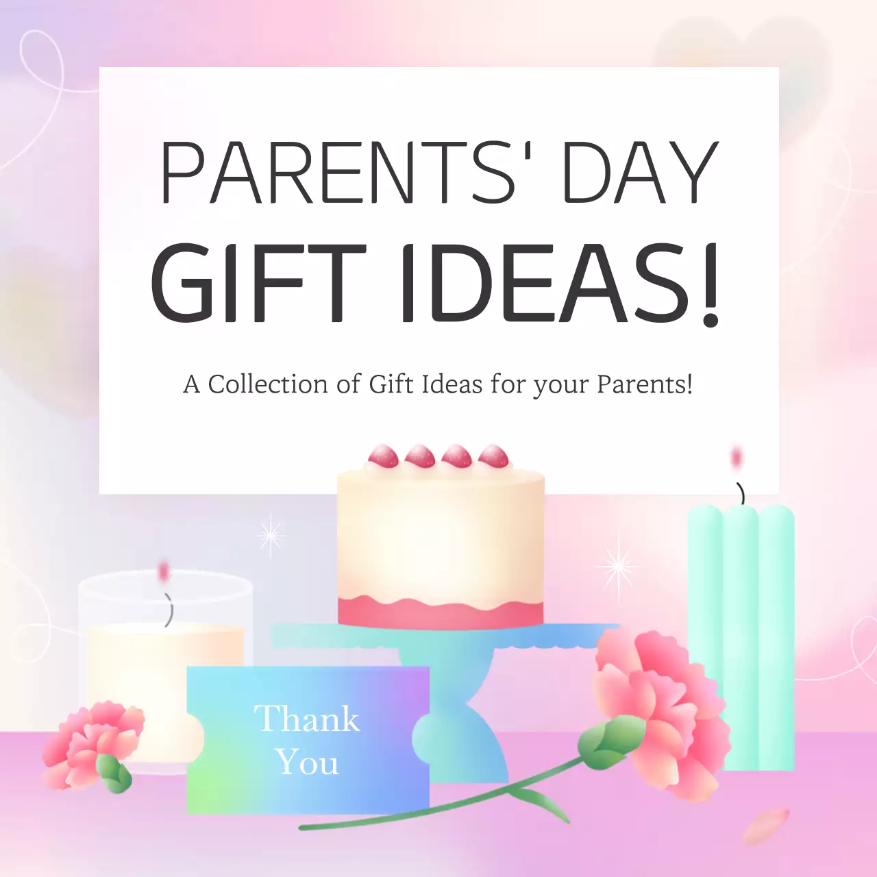 Pink Elegant Gift Promotion Instagram Carousel