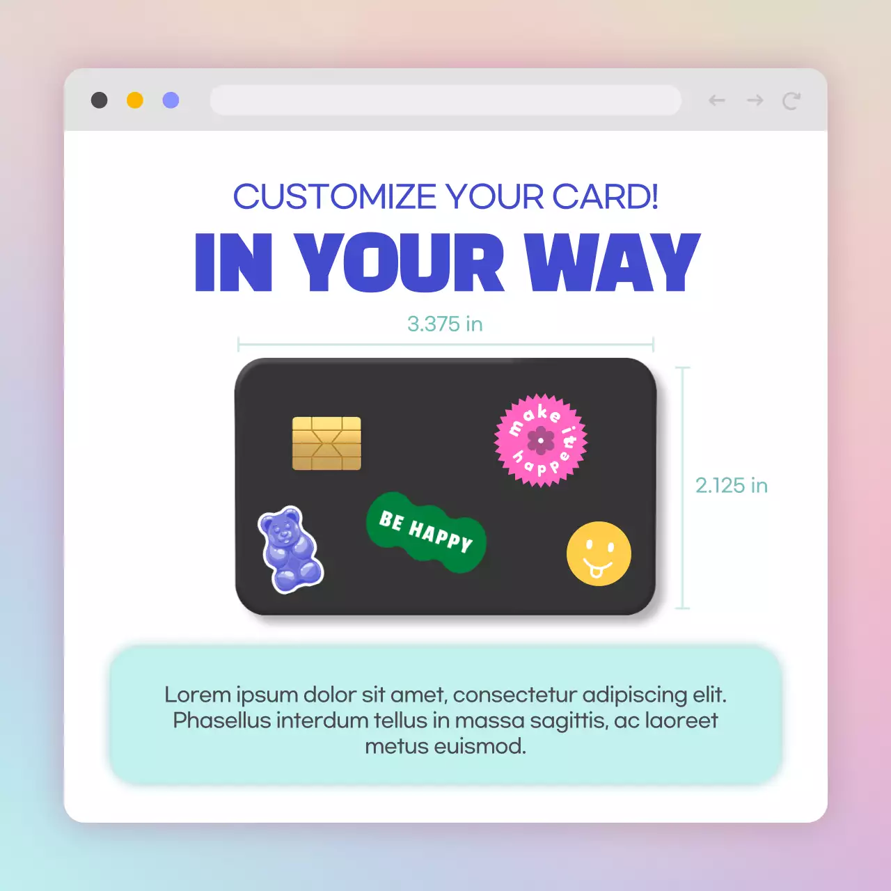 Promosi Kartu Modern Berwarna-warni di Instagram Carousel