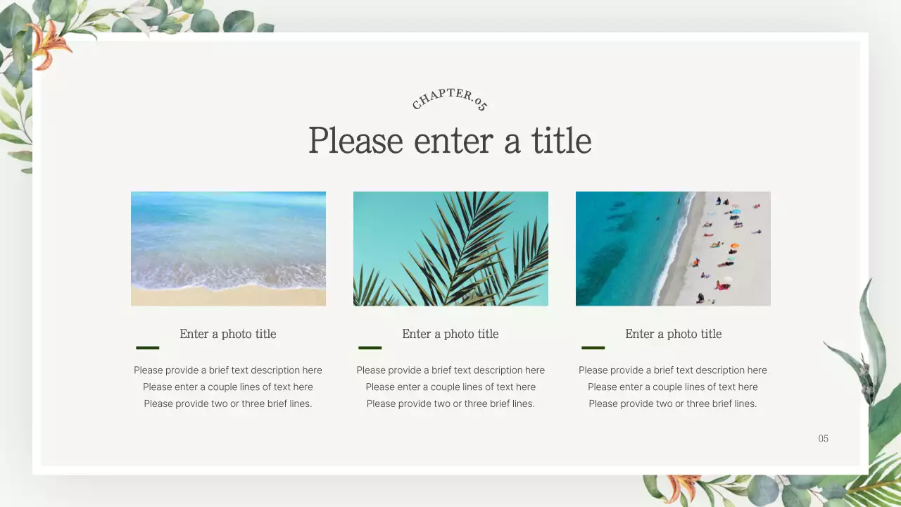 Green Botanical Document Presentation