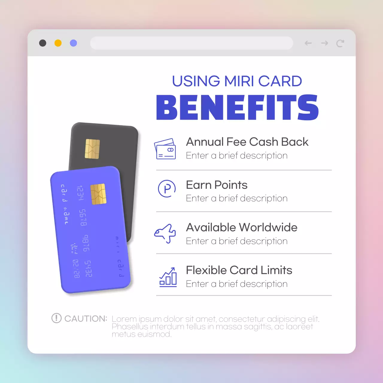 Promosi Kartu Modern Berwarna-warni di Instagram Carousel