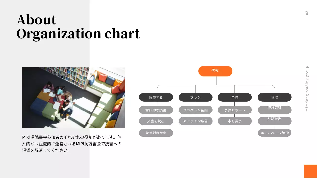 黒 モダン 図書館 会社案内 プレゼンテーション