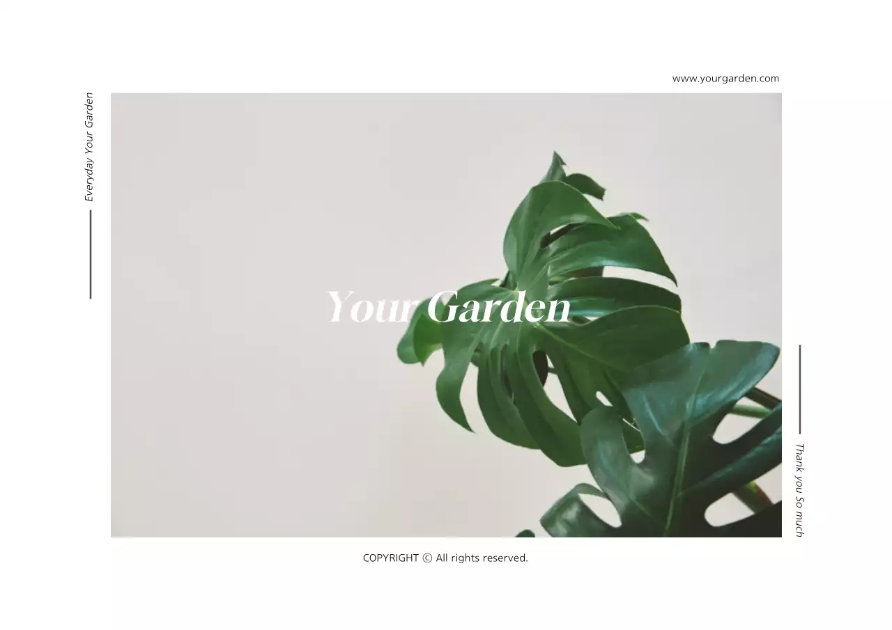 Green Minimal Gardening Guide Poster