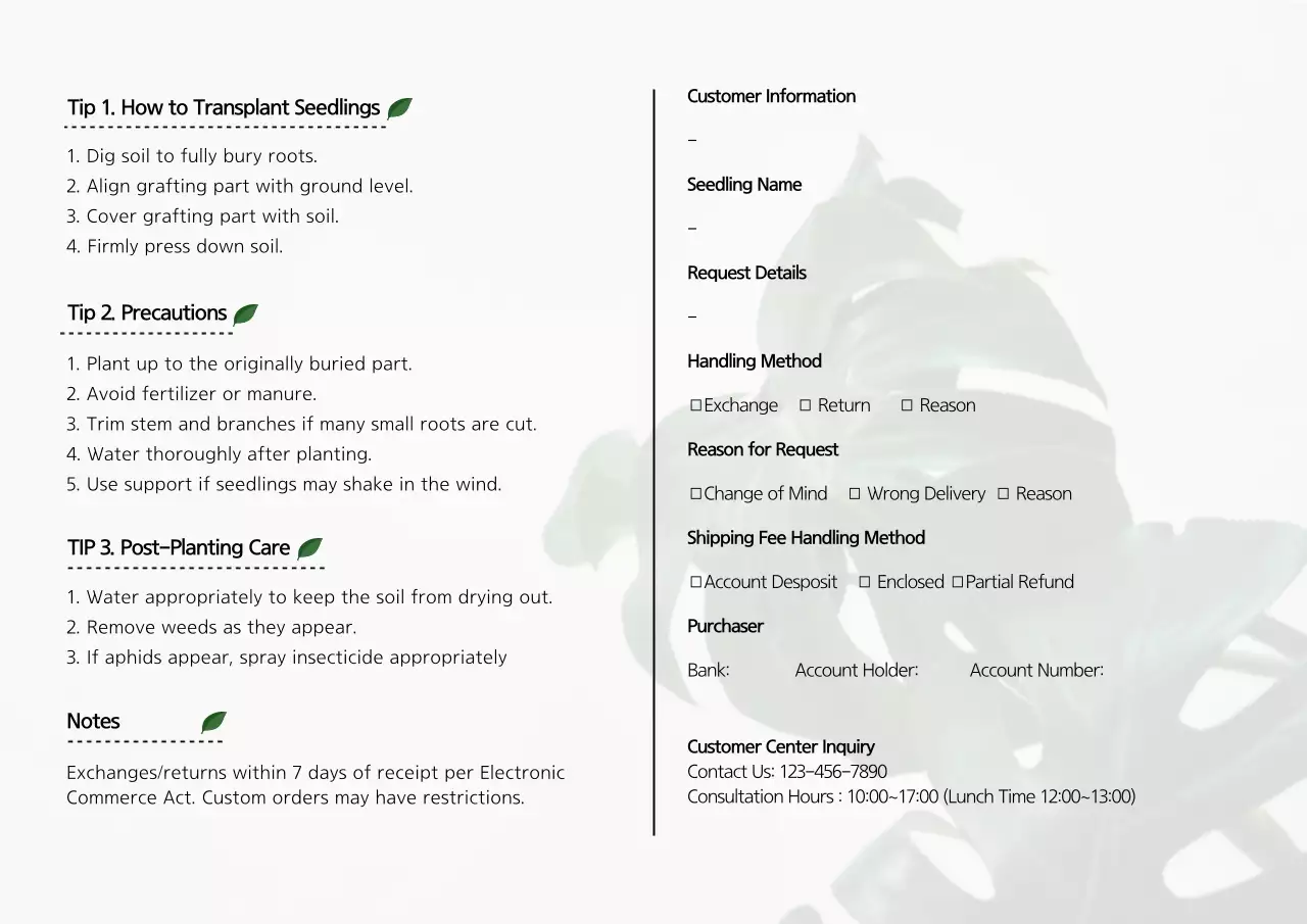 Green Minimal Gardening Guide Poster