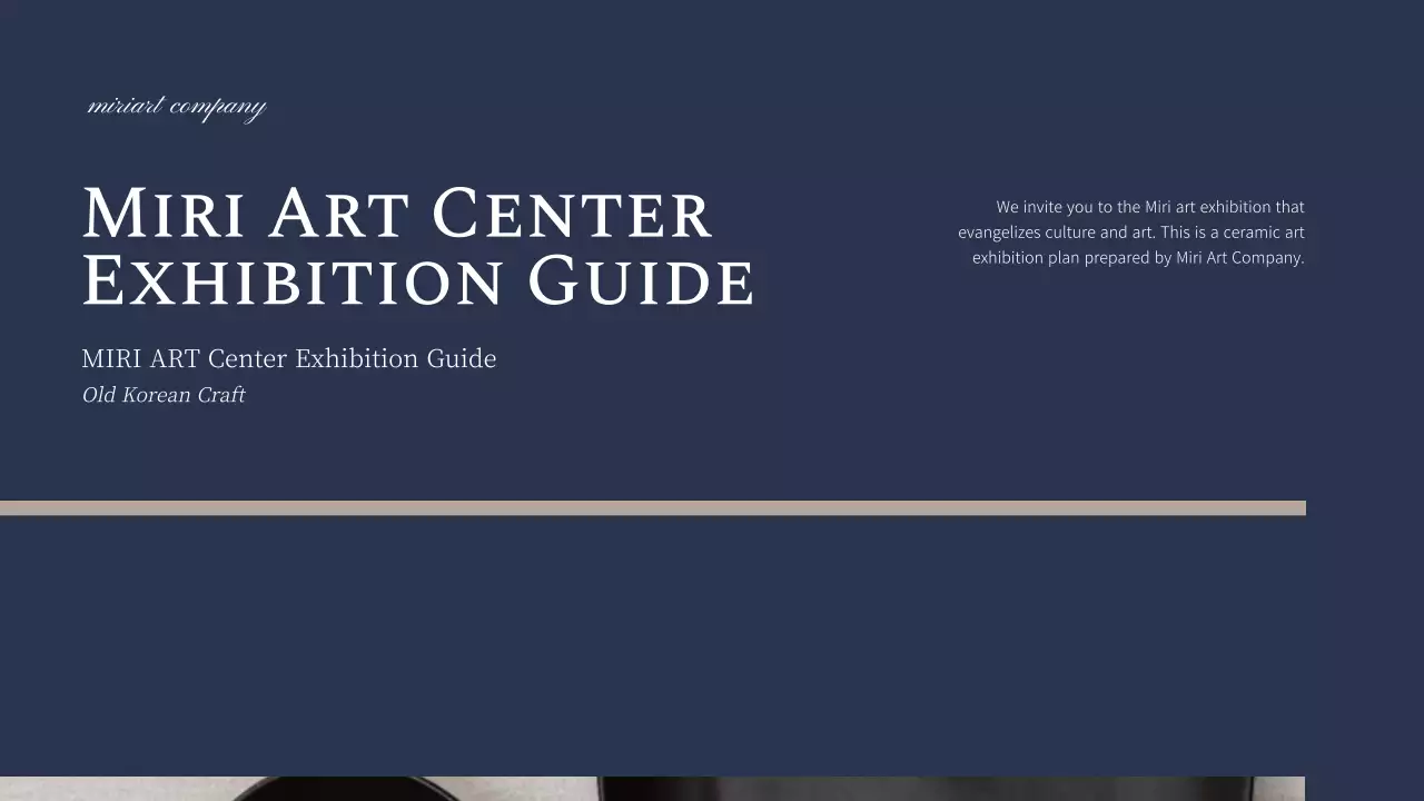 Navy Classic Art Guide Presentation