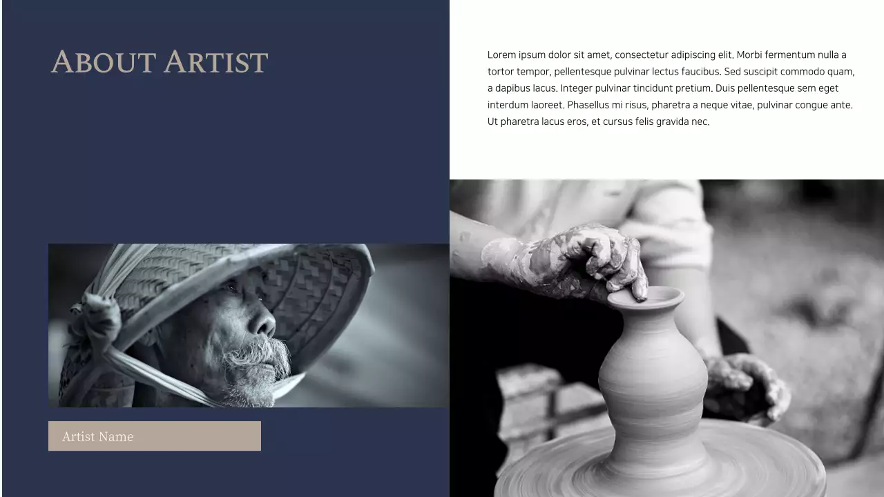 Navy Classic Art Guide Presentation