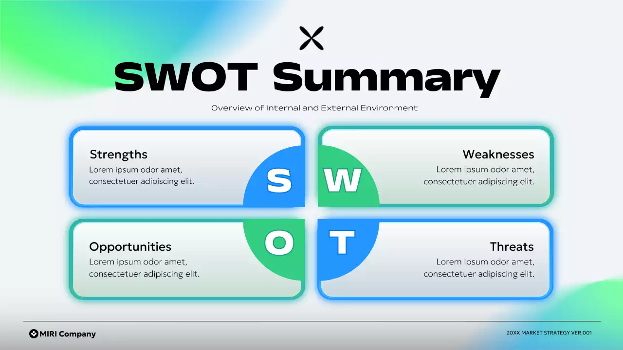 하늘색 모던 비즈니스 전략 기획서