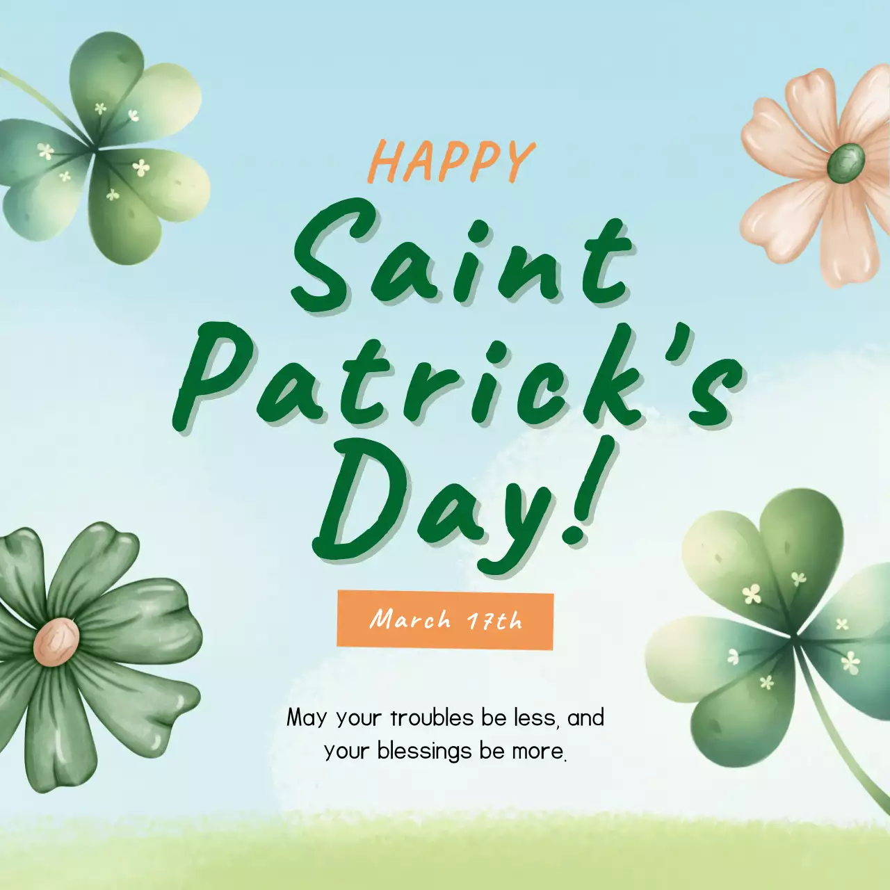 Green Traditional Holiday Invitation Social Media Post